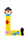 Kız Çocuk Oyuncak Erkek Çocuk Oyuncak Palyanço Ahşap Harf L Eğitici Oyuncaklar