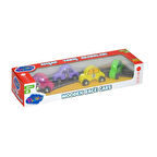 Öğretici Oyuncak 380-ONY Onyıl, Playwood Ahşap Yarış Arabası 4'lü Kız Erkek Çocuk Eğitici Eğitici