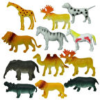 Öğretici Oyuncak Sunman Vahşi Hayvanlar Poşetli Kız Erkek Çocuk Eğitici