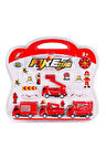 Kız Çocuk Oyuncak Erkek Çocuk Oyuncak 995A-10 Çek Bırak İtfaiye Araç Oyun Seti -Birliktoys Eğitici O