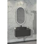 SIESTA 92 CM BANYO DOLABI  ANTRASİT - BOY DOLAP HARİÇ