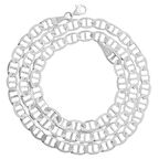 925 Ayar Gümüş 50 cm 120 Mikron Barlı Erkek Zincir Kolye