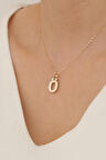 14 Ayar Altın Küçük Füzyon Ö Harf Kolye