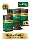 Jacobs Monarch Sert İçim Öğütülmüş Filtre Kahve 3 x 500 gr