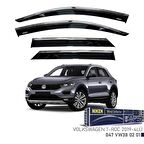 Volkswagen T-Roc Niken Kromlu Cam Rüzgarlığı 4lü Set 2019 ve Üstü