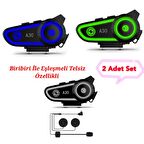 DK02 PLus Telsiz Özellikli 2 Adet Set İntercom