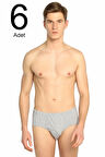 6'lı Paket Erkek Slip