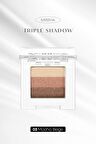 Yumuşak Dokulu, Dökülme Yapmayan 3 Renkli Göz Farı Triple Shadow No.3 (Mocha Beige)