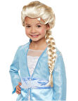Platin Altın Dore Renk Karlar Ülkesi Elsa Frozen Peruğu Çocuk Boy TdrTR