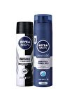 Nivea İnvisible Black&white Orginal Erkek Deosprey 150ml Tıraş Jeli Koruyucu Ve Bakım Için 200 ml