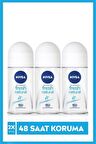Nivea Kadın Roll-on Deodorant Fresh Natural 50 ml X3 Adet ,48 Saat Deodorant Koruması, Eşsiz & Fresh