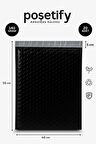 Balonlu Siyah Kargo Poşeti 40x50+5 cm | 140 gr Bantlı Patpatlı Kargo Poşeti | 20’li E-Ticaret Poşeti