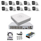 10 Kameralı Güvenlik Kamera Hazır Set 2tb 7/24 Hdd-2tb Kayıt Kapasiteli Sistem