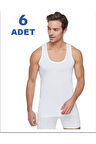 Tutku 6'lı Paket %100 Pamuklu Erkek Atlet