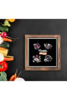 Happy Kitchen Mutfak Duvar Dekorasyonu Ahşap Çerçeve Dekoratif Duvar Çerçevesi