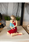 Dekoratif anne bebek biblo polyester