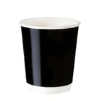 8 OZ Siyah Double Wall Karton Bardak (25’li Paket)