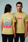 Lenithra Fullmetal Alchemist Brotherhood Alphonse Sırt Baskılı Unisex Oversize T-shirt Bej / L