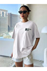 Unisex Effect Baskılı Oversize T-shirt