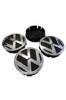 Volkswagen Vw Kabartma Geçme Jant Göbeği 4'lü 60mm-55mm