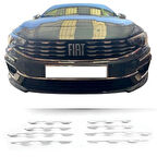 Fiat Egea Krom Ön Panjur 2021 Üzeri Uyumlu 8 Parça Makyajlı Kasa