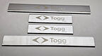 Togg T10x Krom Lazer Yazılı Kapı Eşiği