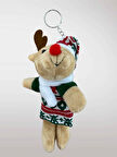 YILBAŞI Temalı Peluş Anahtarlık Çanta Süsü Ağaç Süsü Dekor Süsü Hediye (13-15 cm) (kod:125)