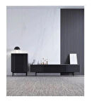 MDF AKUSTİK PANEL 60X280 ANTRASİT AHŞAP DUVAR PANELİ