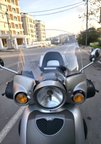 MOTOCAM Aprilia Scarabeo 200 Ön Cam 45cm 2002-2007 Model Şeffaf Renkli 4mm