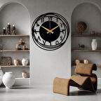 Geoemetrik Arapça Dekoratif Duvar Saat