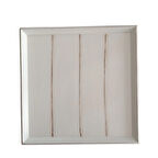 El Boyaması Eskitme Beyaz Kare Ahşap Sunum Tepsisi