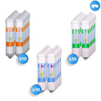 Su Arıtma Cihazı Premium Inline Ön Filtre Set 10 Takım