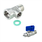 Su Arıtma Cihazı 3/8 (Taharet) Hat Alma ve Küresel Vana Seti