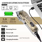 Arwoan Dijital Ekranlı Lazer Epilasyon Öncesi Saç Ve Tüm Vücut Kişisel Bakım Tıraş Makinesi