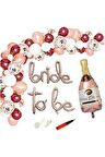 Bride To Be Folyo Balon Şampanya Folyo Balonlu Zincir Set Bekarlığa Veda Partisi