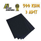 Atlas 188 Su Zımparası 500 Kum - 3 Adet