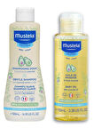 Mustela Gentle Göz Yakmayan Bebek Şampuanı 500 ml - Bebek Bakım Masaj Yağı 100ml