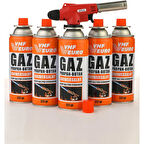 Kamp Ocak Gazı Valfli Kartuş Pürmüz Eco 6 lı Set