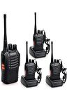 Baofeng 4 Adet Güvenlik Telsiz Seti Kullanıma Hazır El Telsizi