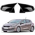 Kia Ceed 12-18 Sinyalli Araca Özel Batman Yarasa Ayna Kapağı Pianoblack