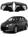 Ford Focus 3 12-18 Araca Özel Batman Yarasa Ayna Kapağı Pianoblack