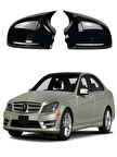 MERCEDES C SERİSİ W204 Araca Özel Batman Yarasa Ayna Kapağı Pianoblack