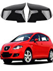 Seat Leon 09-12 Araca Özel Batman Yarasa Ayna Kapağı Pianoblack