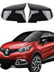 Renault Captur 13-19 Araca Özel Batman Yarasa Ayna Kapağı Pianoblack