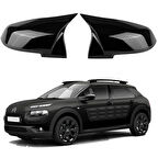 Citroen  C4 Cactus 2014+ Araca Özel Batman Yarasa Ayna Kapağı Pianoblack