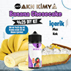Banana Cheescake Yoğun Dıy Kit Muz Kek Gıda Aroması %25 Oranda Aroma İçerir (Hazır Değildir )