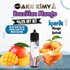 Brazilian Mango Yoğun Dıy Kit Mango Şeftali Gıda Aroması %25 Oranda Aroma İçerir (Hazır Değildir )