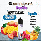 Exotic Yoğun Dıy Kit Çilek Ahududu Ananas Gıda Aroması %25 Oranda Aroma İçerir (Hazır Değildir )