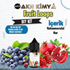 Fruit Loops Dıy Kit Yabanmersini Nar Gıda Aroması %20 Oranda Aroma İçerir (Hazır Değildir )