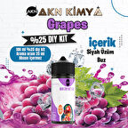 Grapes Yoğun Dıy Kit Siyah Üzüm Buz Gıda Aroması %25 Oranda Aroma İçerir (Hazır Değildir )